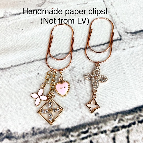 Louis Vuitton MM SIZE black taiga leather agenda planner with paper clips - Picture 11 of 15